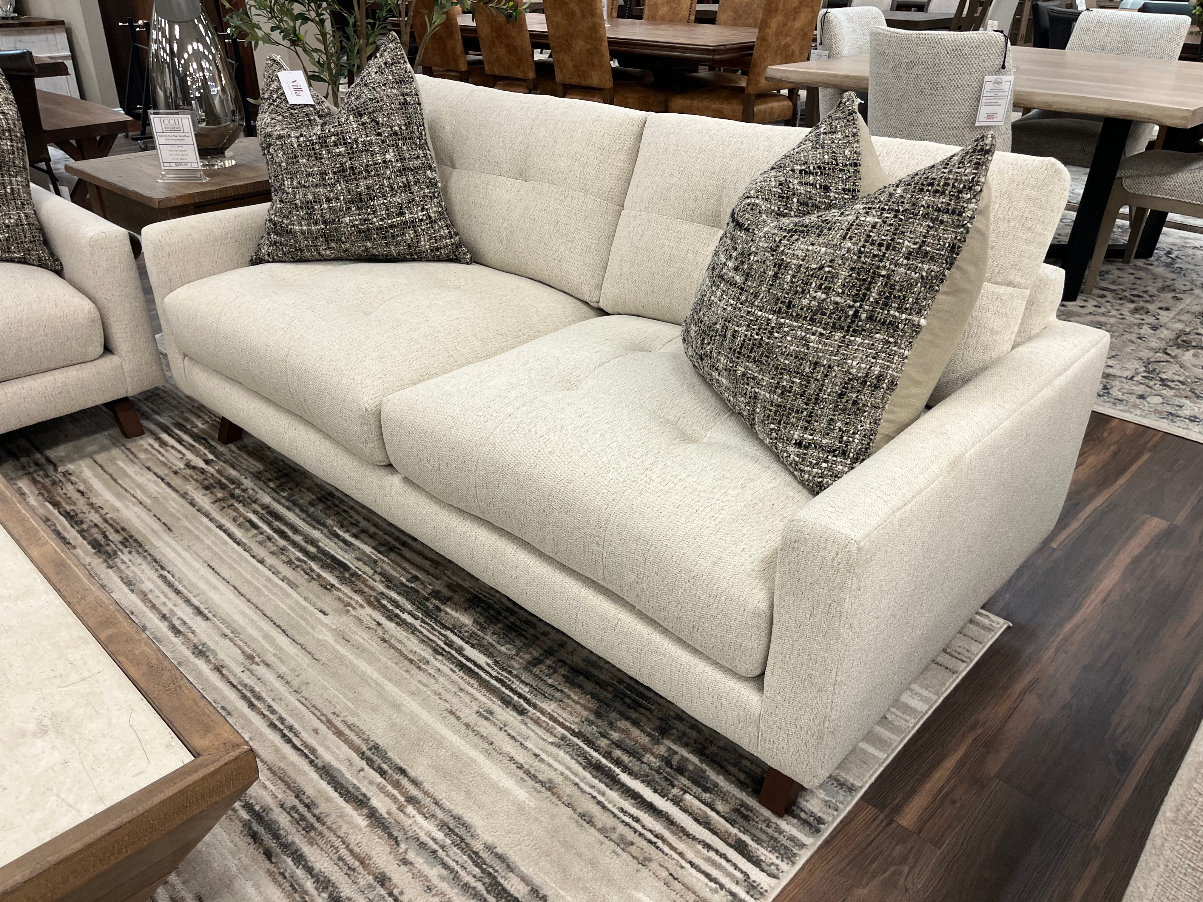Constance Express Ship 77" 2 Cushion Loveseat - Performance Natural Tweed