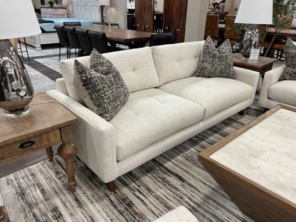 Constance Express Ship 87" 2 Cushion Tufted Sofa - Performance Natural Tweed