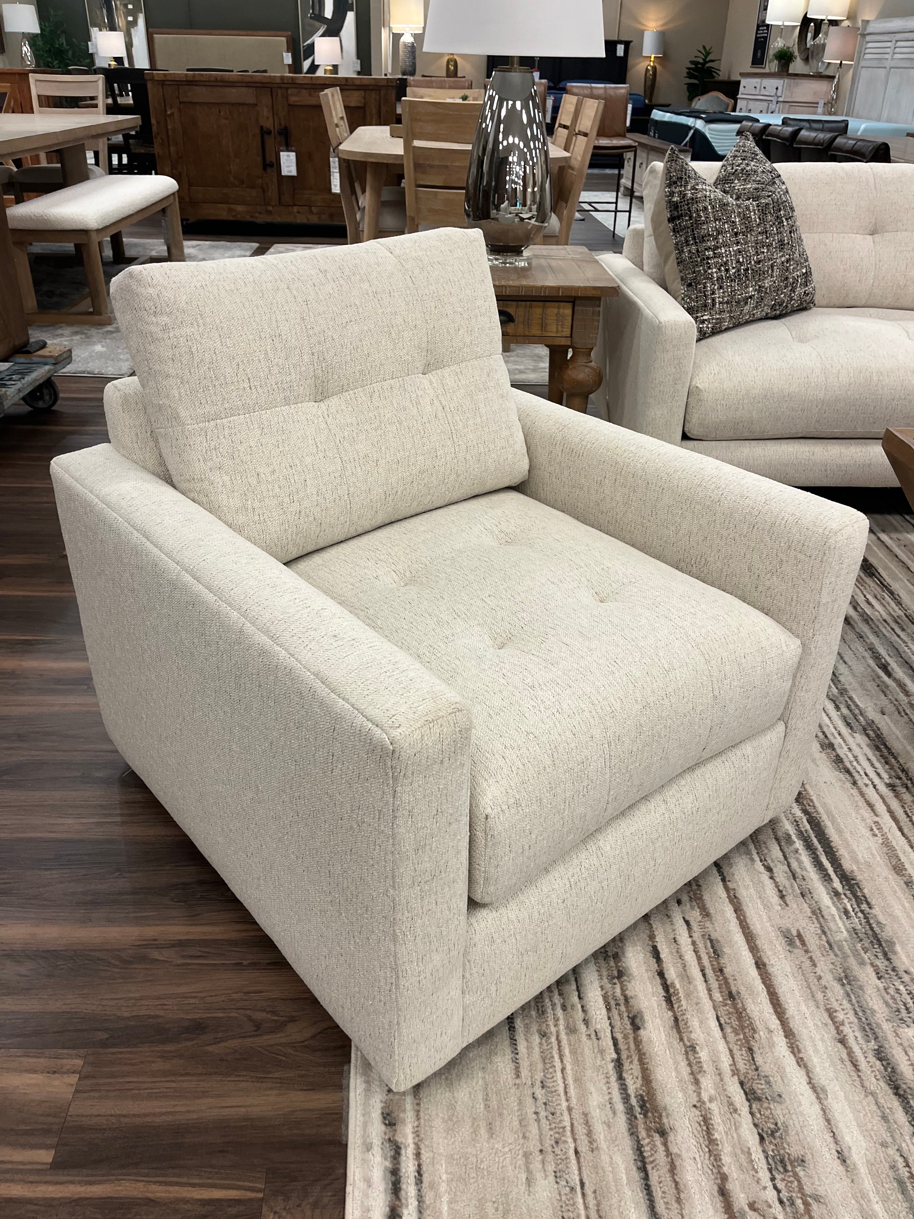 Constance Express Ship 32" Swivel Glider - Performance Natural Tweed