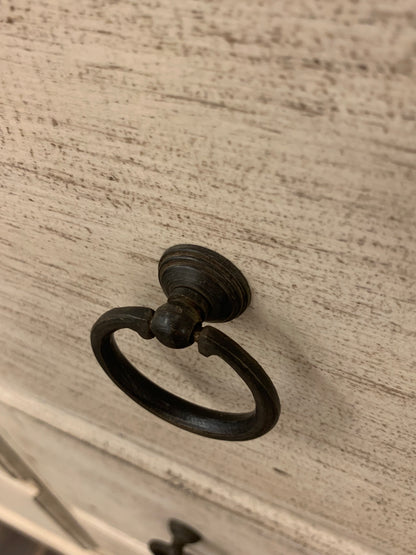 Savannah 65" Mahogany 9 Drawer Dresser - Vintage Cream + Driftwood