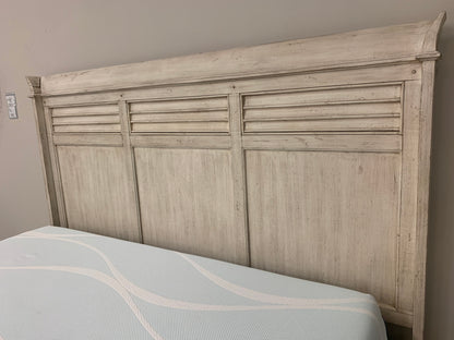 Savannah Mahogany 2 Drawer Storage Bed - Vintage Cream + Driftwood