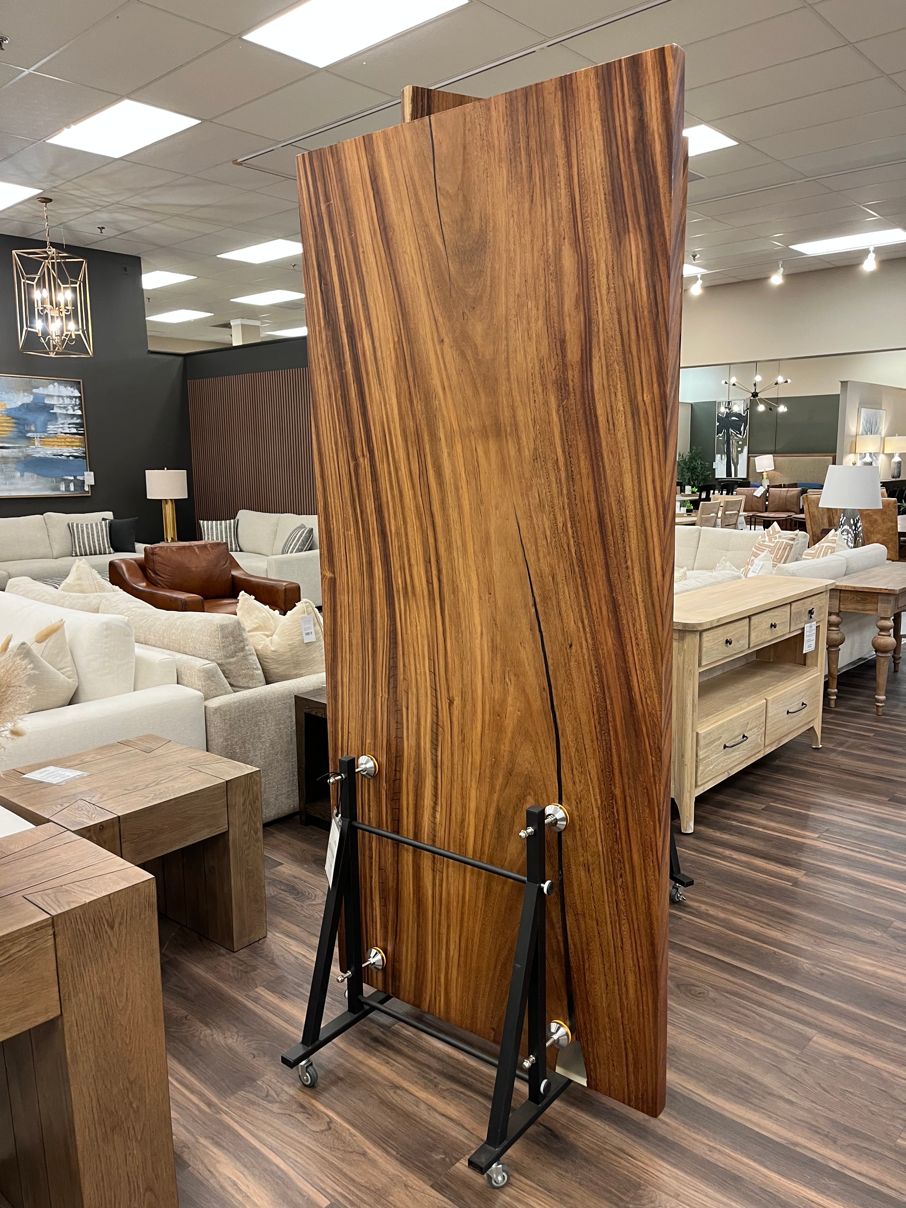 Avellanas 84" Guanacaste Live Edge Dining Table - Natural - SN581