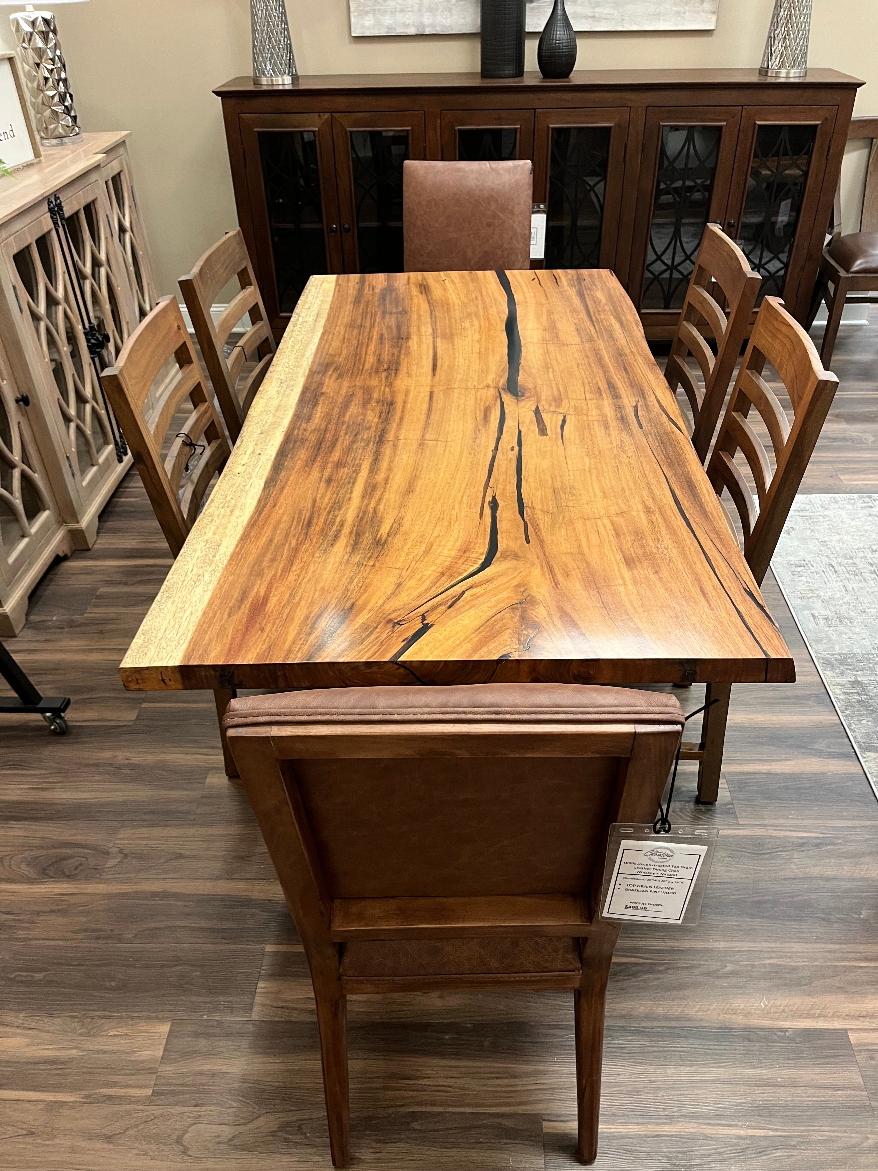 Nicoya 72" Guanacaste Live Edge Dining Table - Natural - SN438