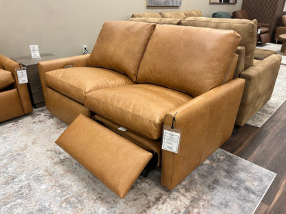 Dustin 78" Power Motion Reclining Loveseat - Vacchetta Amber