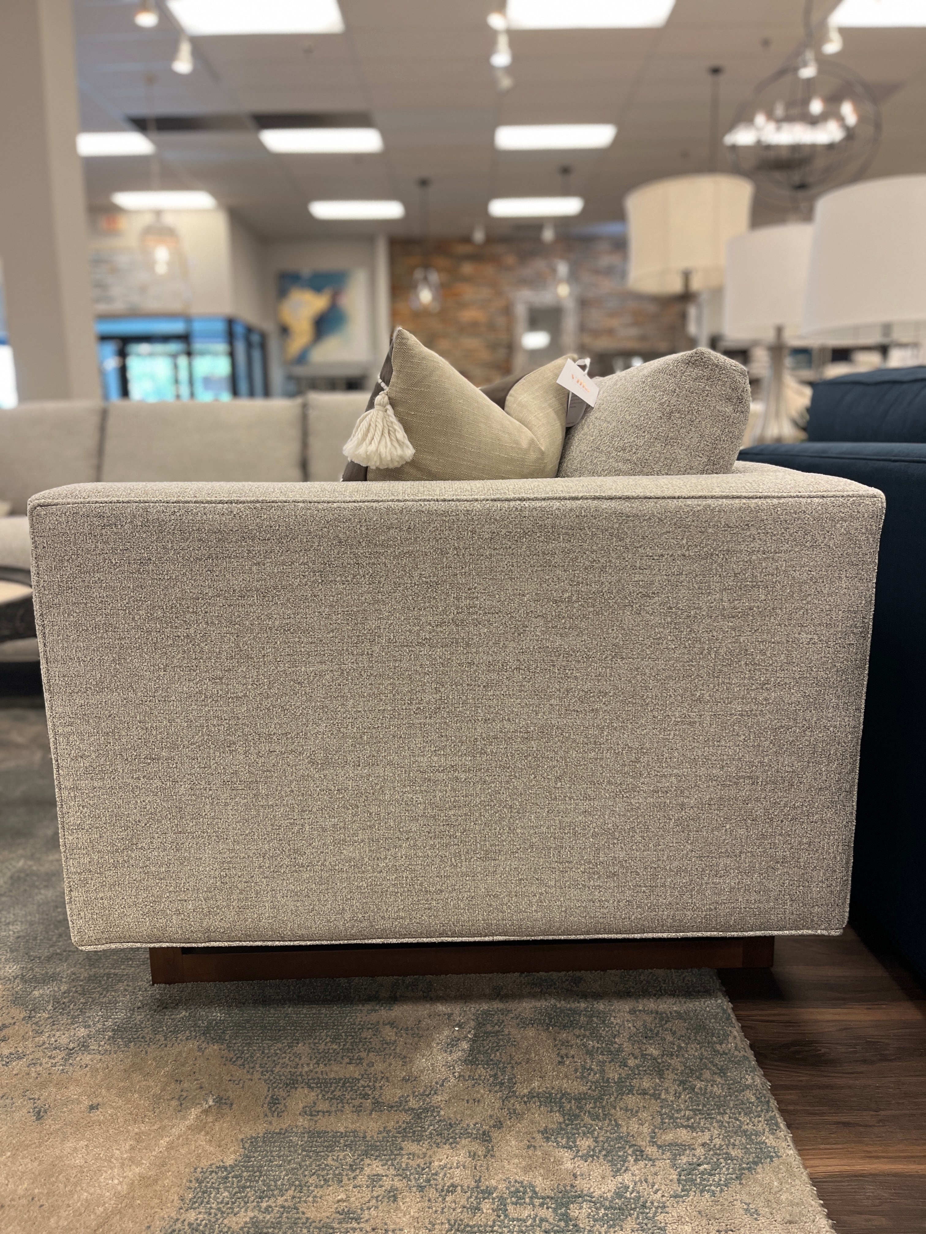 Jeffrey Quick Ship 94" x 94" Bench Cushion Sectional - Harbour Grey