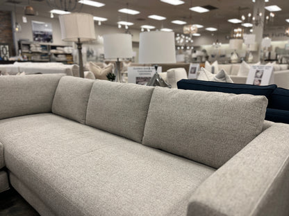 Jeffrey Quick Ship 94" x 94" Bench Cushion Sectional - Harbour Grey