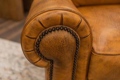 Wallace 45" Top Grain Leather Chair - Diva Mustang