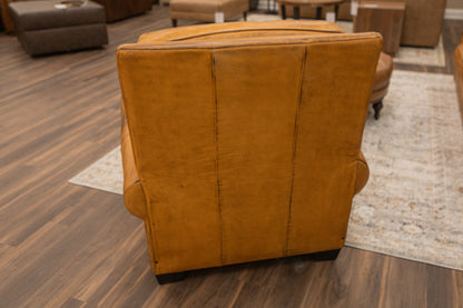 Wallace 45" Top Grain Leather Chair - Diva Mustang