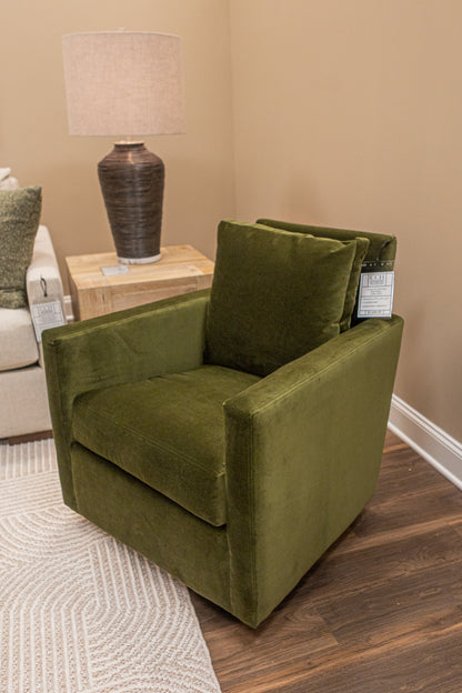 Carmen 32" Quick Ship Swivel Glider - Juniper Velvet