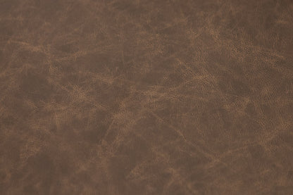 Wayne 65" Wedge Arm 2 Cushion Top Grain Leather Loveseat - Omaha Cigar