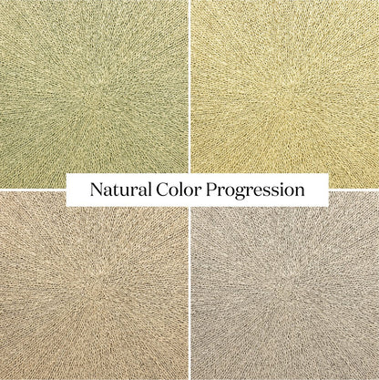 Finch 42" Round Pandan Rope Coffee Table - Light Natural