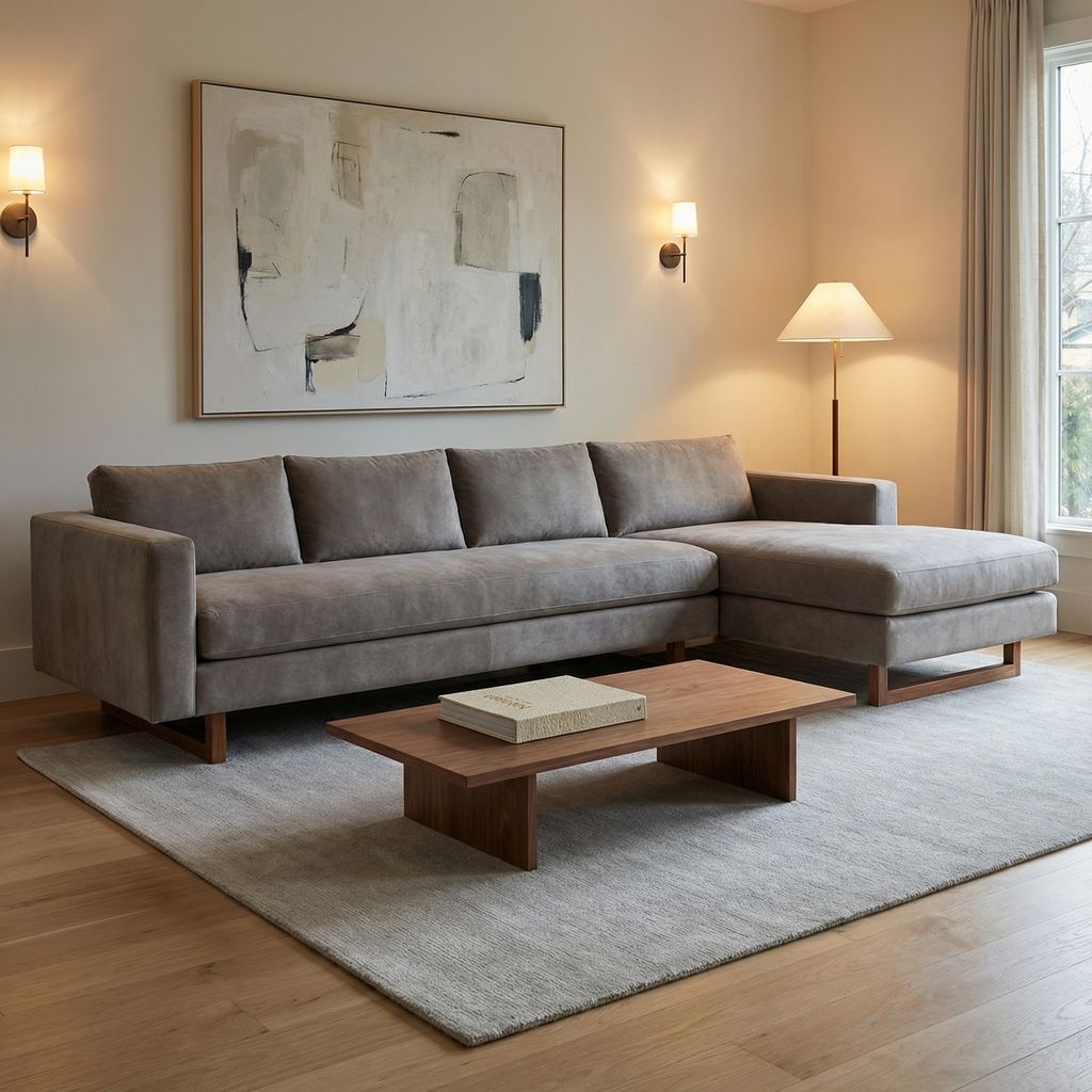 Jeffrey Quick Ship 120" Sofa + Chaise