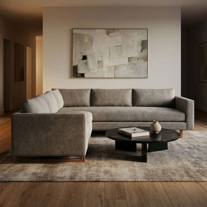 Jeffrey Quick Ship 121" x 95" Bench Cushion Sectional