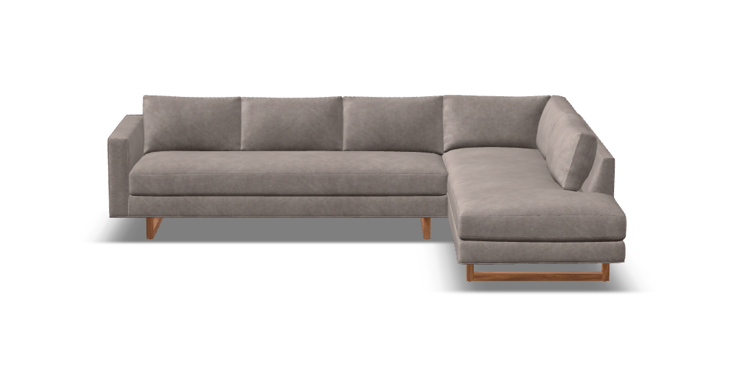 Jeffrey Express Ship 121" Sofa + Bumper Chaise