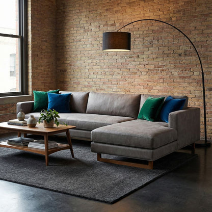 Jeffrey Express Ship 130" Sofa + Chaise