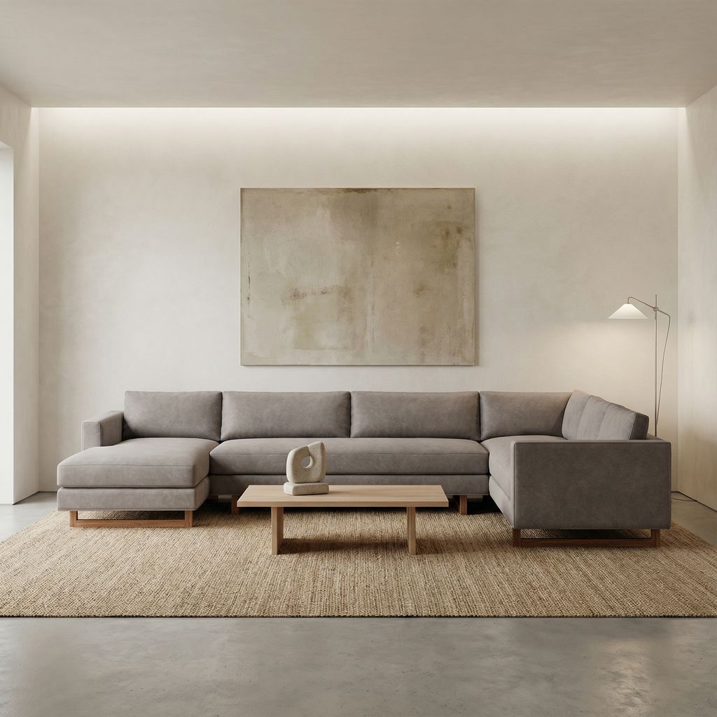 Jeffrey Express Ship 151" x 95" Sectional + Chaise