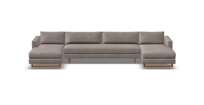 Jeffrey Express Ship 160" Dual Chaise Sectional