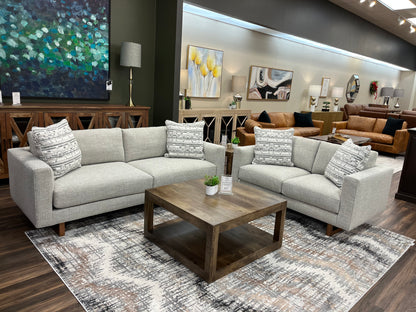 Jeffrey Quick Ship 90" 2 Cushion Sofa - Driftwood Mist