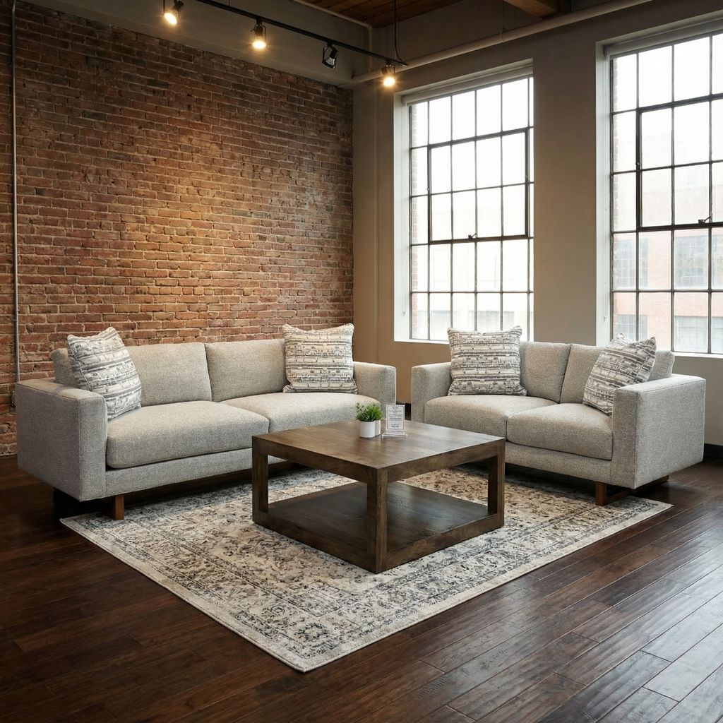 Jeffrey Quick Ship 63" 2 Cushion Loveseat - Driftwood Mist