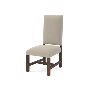 Jeremiah Dining End Chair -  Performance Cream + Natural + Black