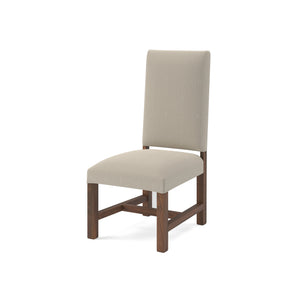 Jeremiah Dining End Chair -  Performance Cream + Natural + Smoke