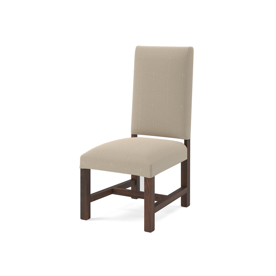 Jeremiah Dining End Chair -  Performance Ecru + Natural + Black