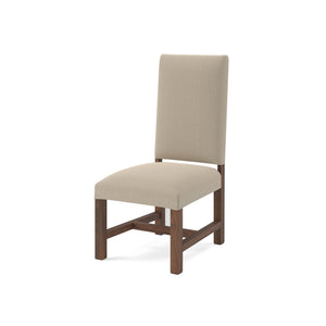 Jeremiah Dining End Chair -  Performance Ecru + Natural + Smoke