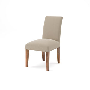 Jonas Dining Chair -  Performance Cream + Natural & Smoke