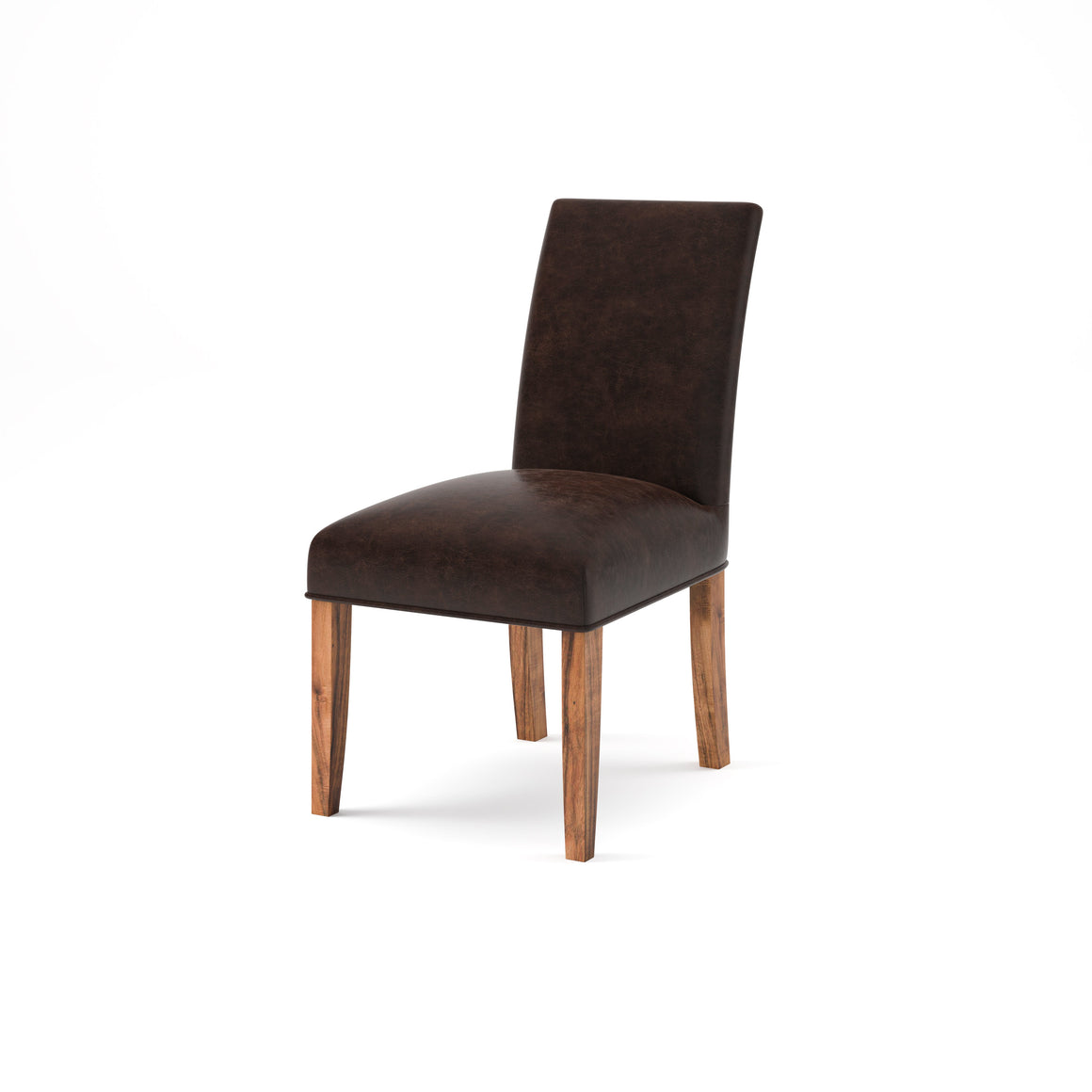 Jonas Top Grain Leather Dining Chair -  Tobacco + Natural