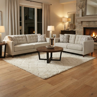 Josh Express Ship Tufted 70" 2 Cushion Loveseat - Performance Crushed Snow