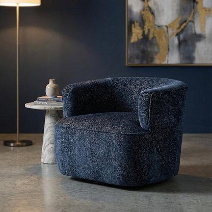 Kaelyn 34" Swivel Chair - Performance Azure