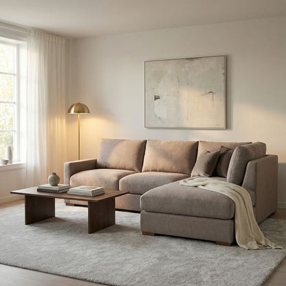 Kelly Express Ship 108" Sofa + Bumper Chaise