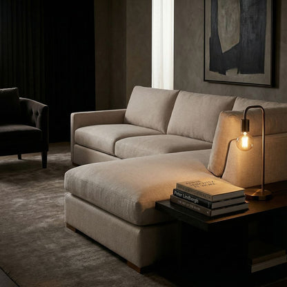 Kelly Express Ship 118" Sofa + Bumper Chaise