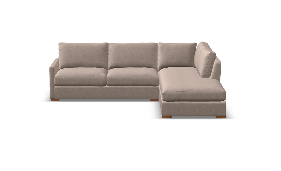 Kelly Express Ship 118" Sofa + Bumper Chaise