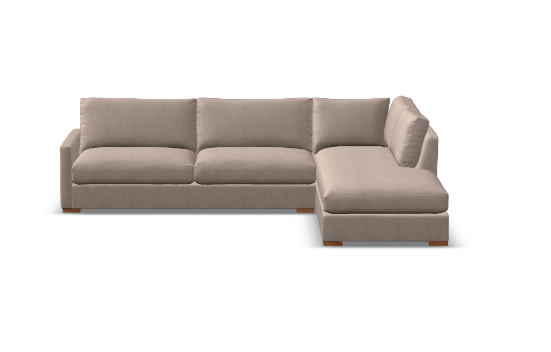 Kelly Express Ship 132" Sofa + Bumper Chaise