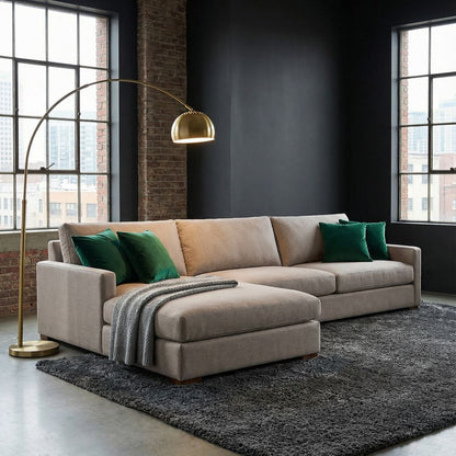 Kelly Express Ship 139" Sofa + Chaise