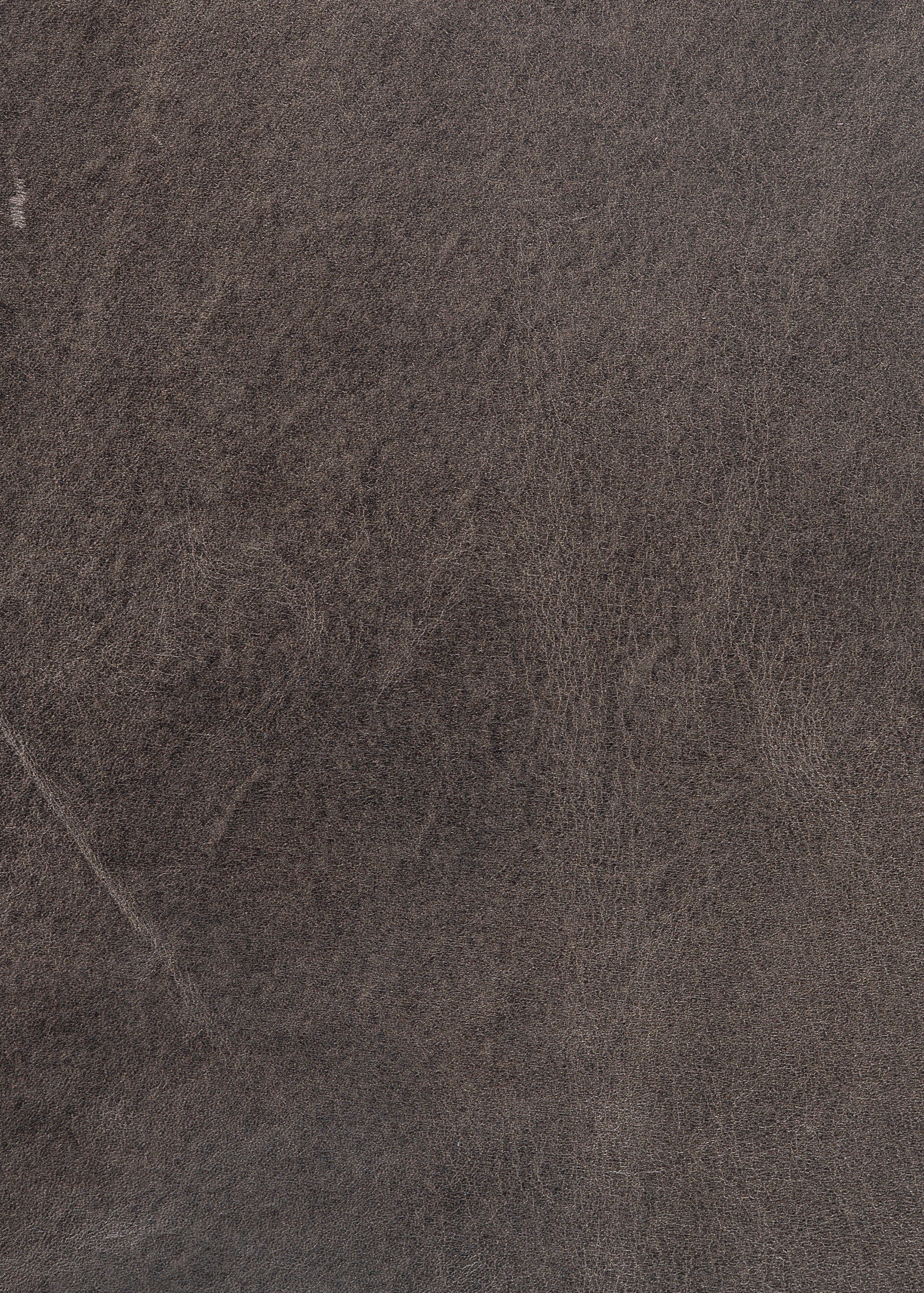 Bradley 44" Wood Frame Top Grain Leather Ottoman Coffee Table - Dark Mushroom Taupe