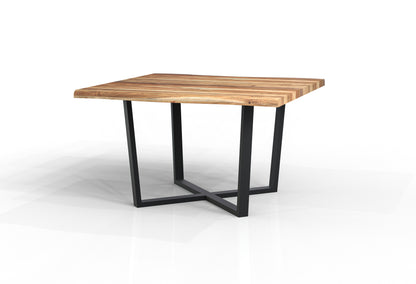 Malcolm 60" Acacia Live Edge Square Counter Table - Natural