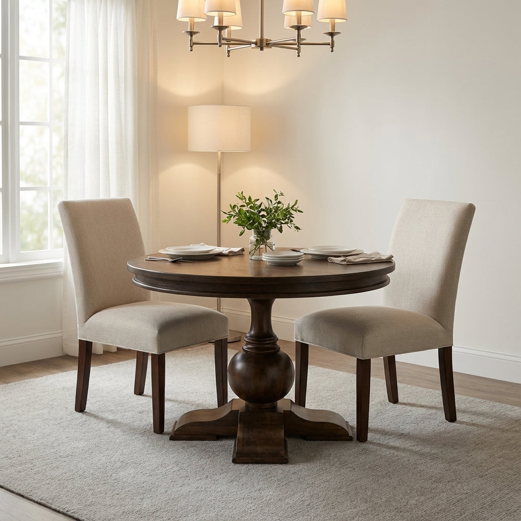 Jonas Dining Chair -  Performance Ecru + Natural & Black