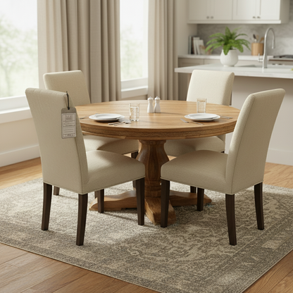 Marcia 53" Acacia Round Dining Table - Natural