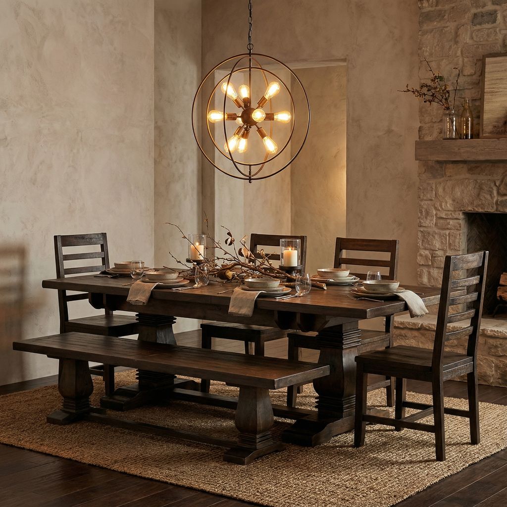 Matthew 84" - 102" Extension Dining Table - Distressed Natural