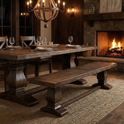 Matthew 72" Dining Bench - Distressed Natural