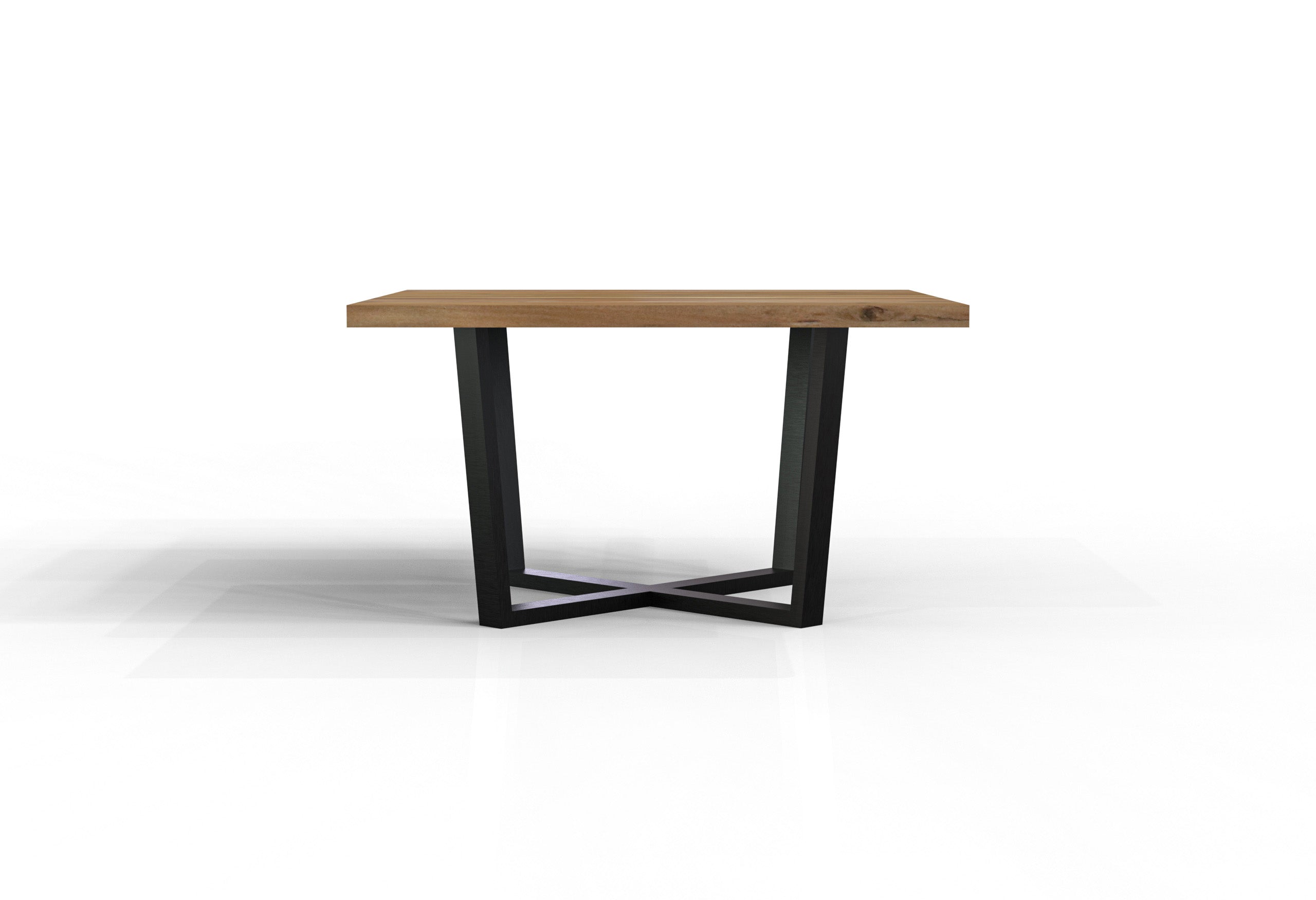 Maxwell Acacia 54" Square Dining Table - Natural + Gray