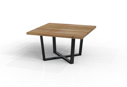 Maxwell Acacia 54" Square Dining Table - Natural + Gray