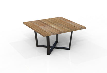 Maxwell Acacia 54" Square Dining Table - Natural + Gray