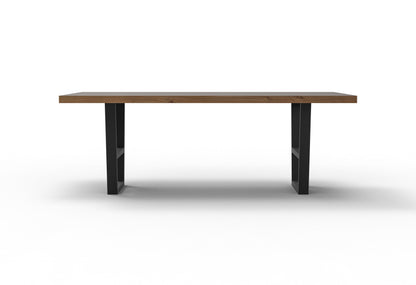 Maxwell Acacia 84" Dining Table - Natural + Gray