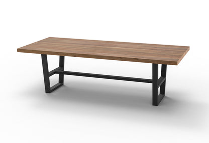 Maxwell Acacia 96" Dining Table - Natural + Gray