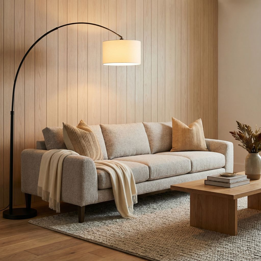 Monte Express Ship 104" 3 Cushion Sofa - Textured Taupe