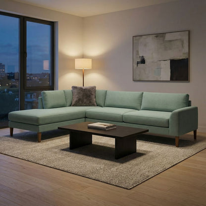 Monte Express Ship 123" Sofa + Bumper Chaise