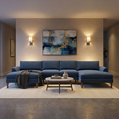 Monte Express Ship 130" Dual Chaise Sectional